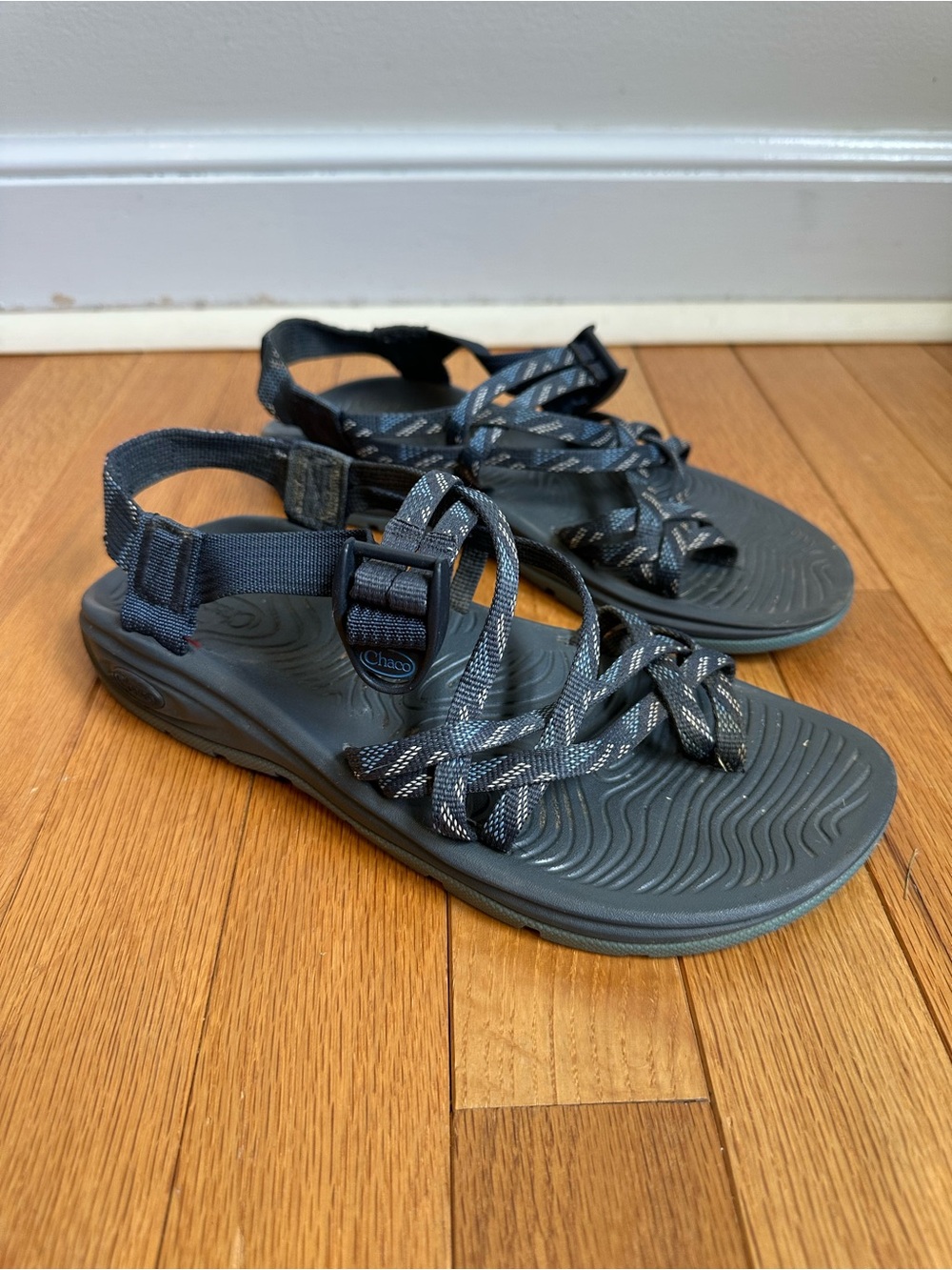 Chaco Adjustable Strap Sport Sandal Womens 8 Blue Granola
